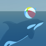 Orca cunha bóla de praia